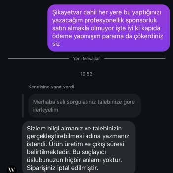 Siparişim Gönderilmedi, Müşteriyle Dalga Geçildi