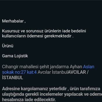 İade Sürecinde Ücretsiz Kargo Hakkım Engelleniyor, Mağdur Ediliyorum