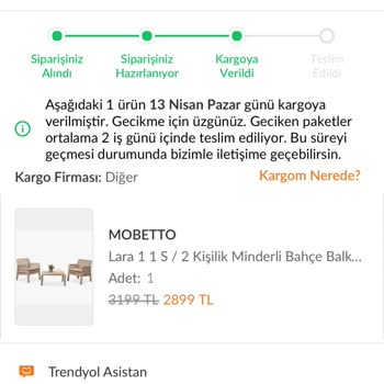 Kargo Şirketinin Geciken Teslimatı Ve İletişim Sorunları