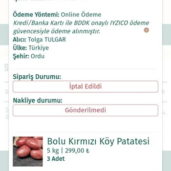 Sipariş İptali Sonrası Kötü İletişim Ve Mağduriyet