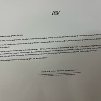 Skechers Ayakkabıda Açılma Ve Boyner'den Olumsuz İade Yanıtı