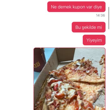 Dağılmış Pizza Ve Yetersiz Kupon İadesiyle Hayal Kırıklığı
