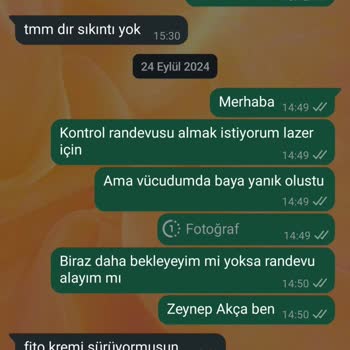 Lazer Epilasyon Sonrası Yanık Ve Ücret İadesi Sorunu