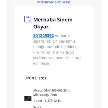 Yanlış Ürün Gönderildi, İade Süreci Tamamlanmadı