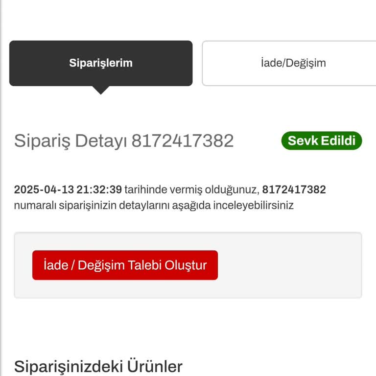 Teslim Edilmeyen Ürün Ve Geciken İade Süreci Hayal Kırıklığı Yarattı
