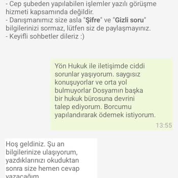 Kredi Kartı Borcu Nedeniyle Hukuk Bürosundan Tehditkar Ve Baskıcı İletişim