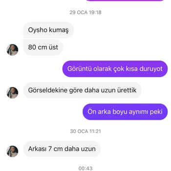 Siparişimde Yanlış Ölçü Bilgisi Verildi İade Kabul Edilmedi