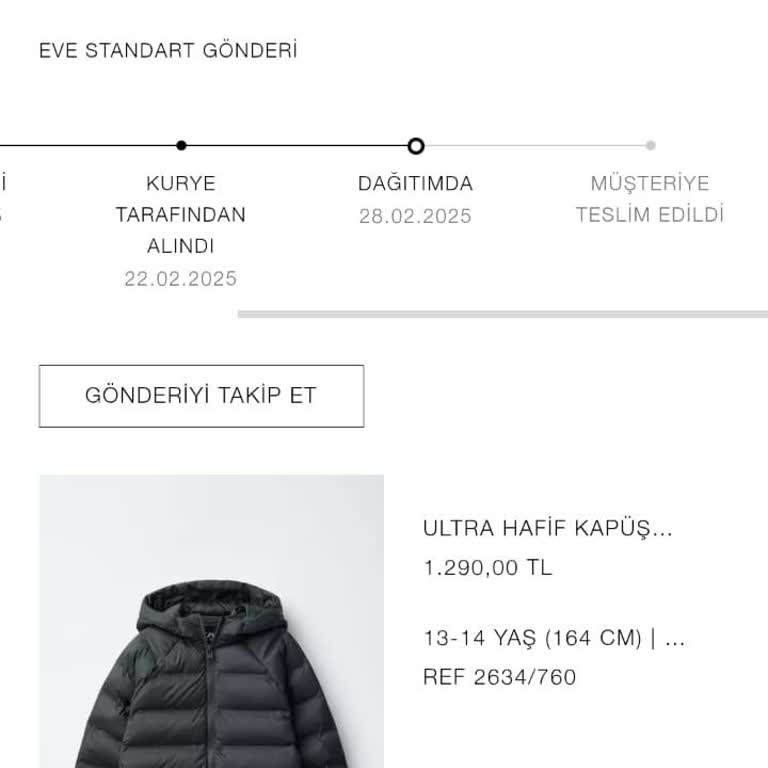 Zara Montum Yanlış Adrese Gitti Para İadesi Yapılmadı Mağdur Edildim