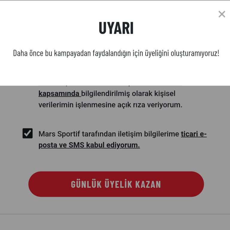 Kampanya Hakkım Haksız Yere Engellendi