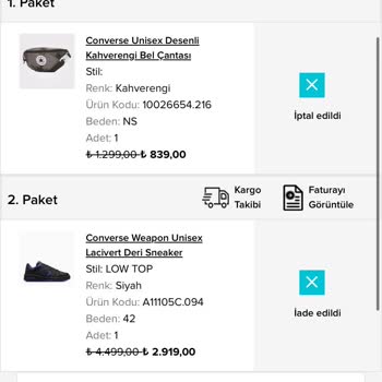 Converse İade Ücretim Bir Aydır Yapılmadı Müşteri Hizmetleri Oyalıyor