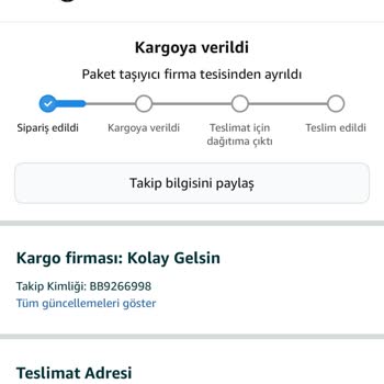 Ekstra Ücretle Aldığım Hızlı Teslimat Gerçekleşmedi
