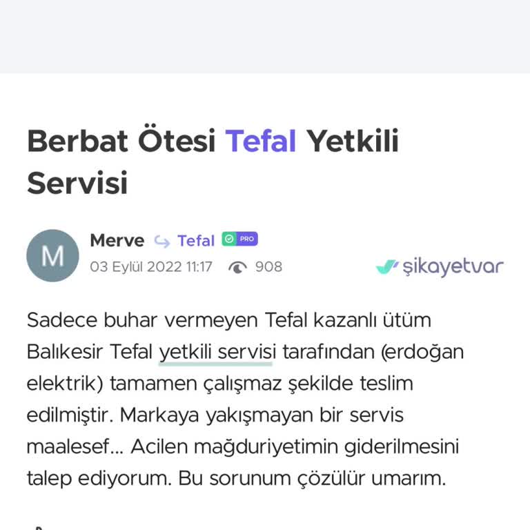 Yetkili Servis Ütümü Tamir Etmek Yerine Bozdu, Mağdur Oldum
