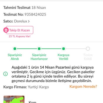 Trendyoldan Alınan Ürünün Teslim Edilmemesi Ve İade Sürecinin Çözümsüz Kalması