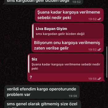 Liva Bayan Giyim'den Alışveriş Sonrası İade Ve İletişim Sorunları