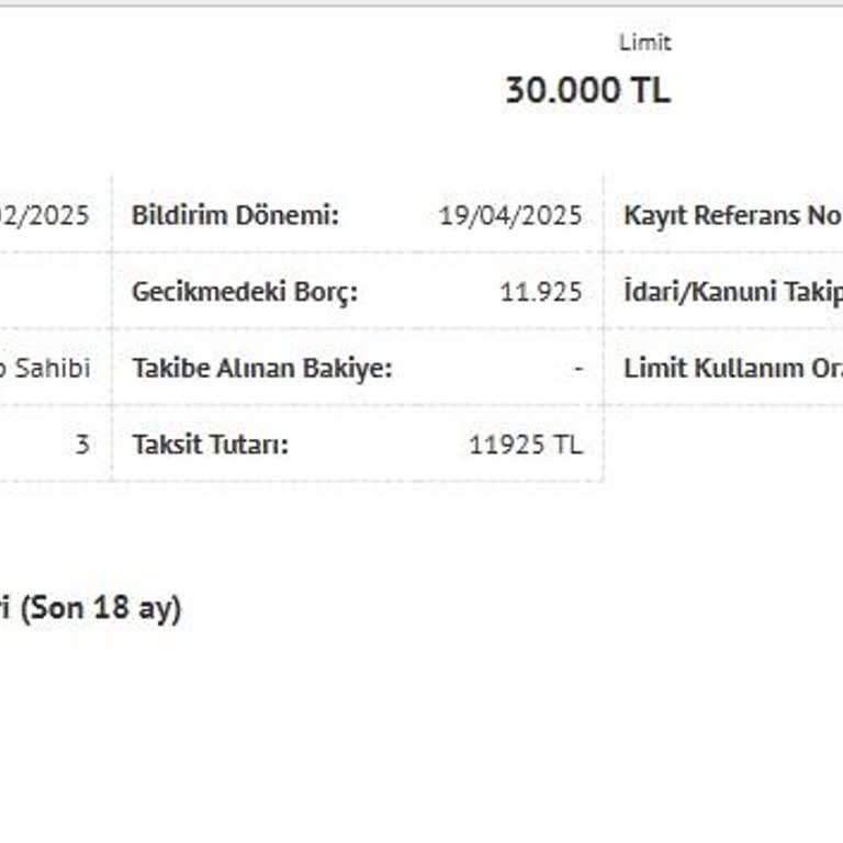 Kredi Ödemem Yapıldığı Halde Gecikmede Gösteriliyor Ve Borç Tutarı Hatalı
