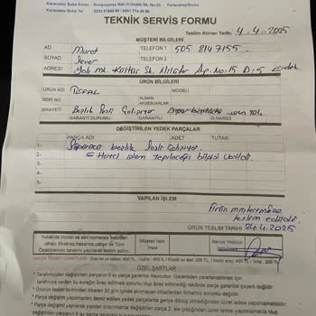 Tefal Dikey Süpürge Başlık Motoru Garanti Kapsamı Dışında Bırakıldı