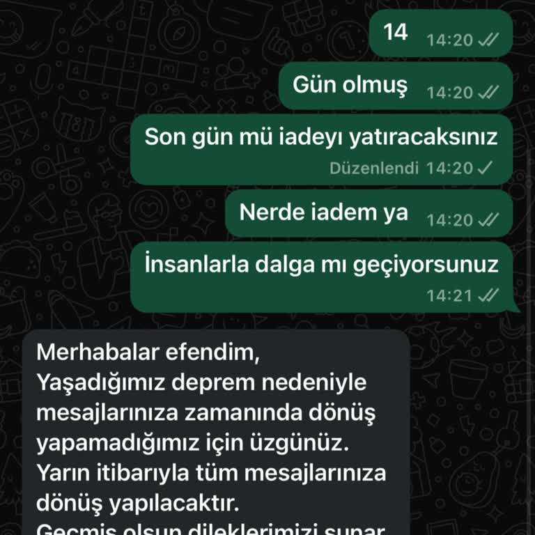İade Param Hala Yatırılmadı