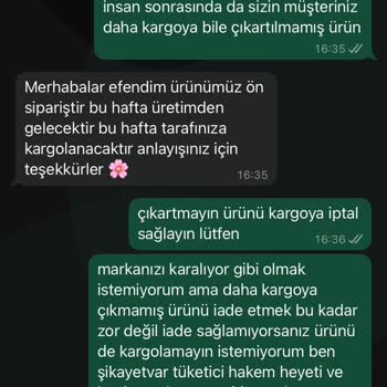 Cayma Hakkım Kısıtlandı: Ürün Kargolanmadan İade Talebim Reddedildi