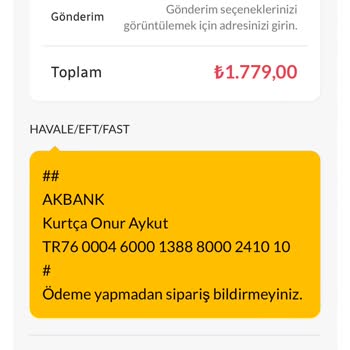 Eftelia'dan Sipariş Sonrası İletişimsizlik Ve Mağduriyet