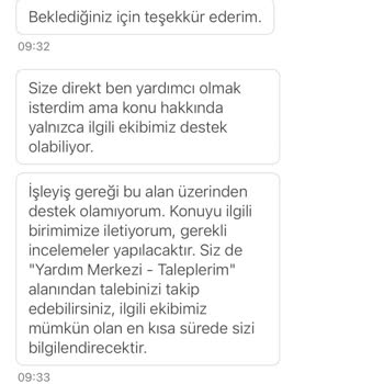Siparişim Teslim Edilmedi Çözüm Sunulmadı