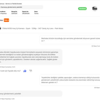 Garanti Süresi Devam Eden Ürün Onarılmadan İade Edildi, Mağdur Edildim