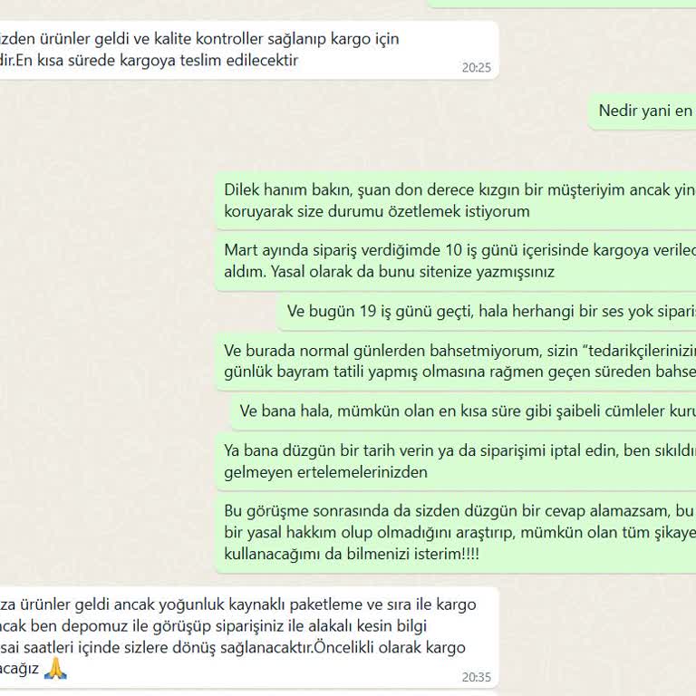 Siparişimin Teslimatı Sürekli Erteleniyor