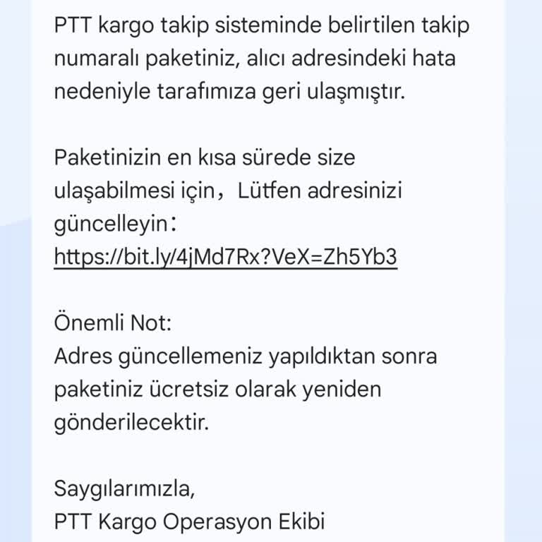 Bilinmeyen Numaradan Gelen Kargo Mesajı Kafamı Karıştırdı