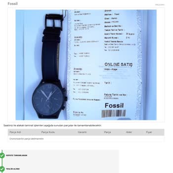 Fossil Saatte Kronik Sorun Ve Uzayan Servis Süreci: 45 Gündür Çözüm Yok