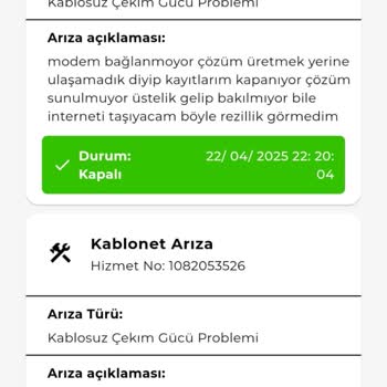 İnternet Bağlantı Sorunları Ve Yetersiz Teknik Destek Nedeniyle Mağduriyet