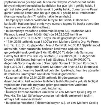 Vodafone Çekiliş Sonuçları Açıklanmadı, Müşteriler Mağdur Oldu