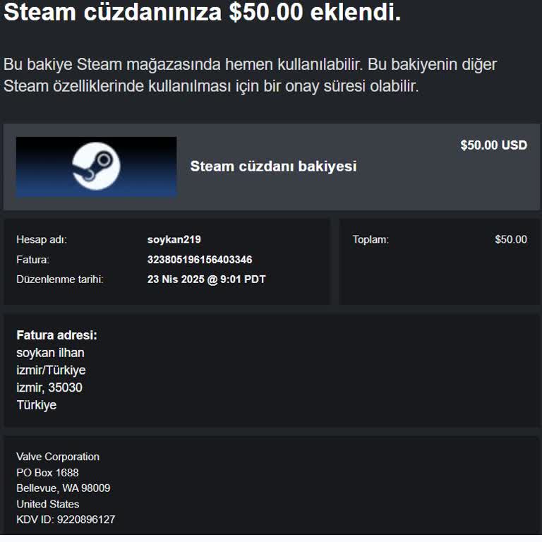 Steam Hesabımdan Bilgim Dışında Para Çekildi