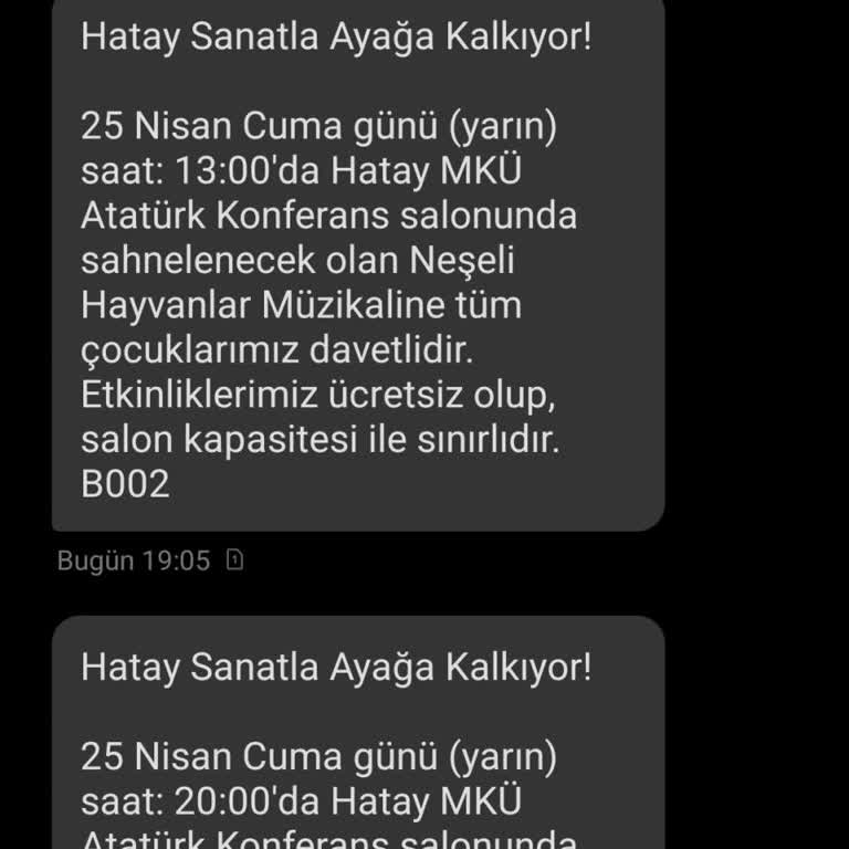 İstenmeyen Belediye Mesajlarından Kurtulmak İstiyorum
