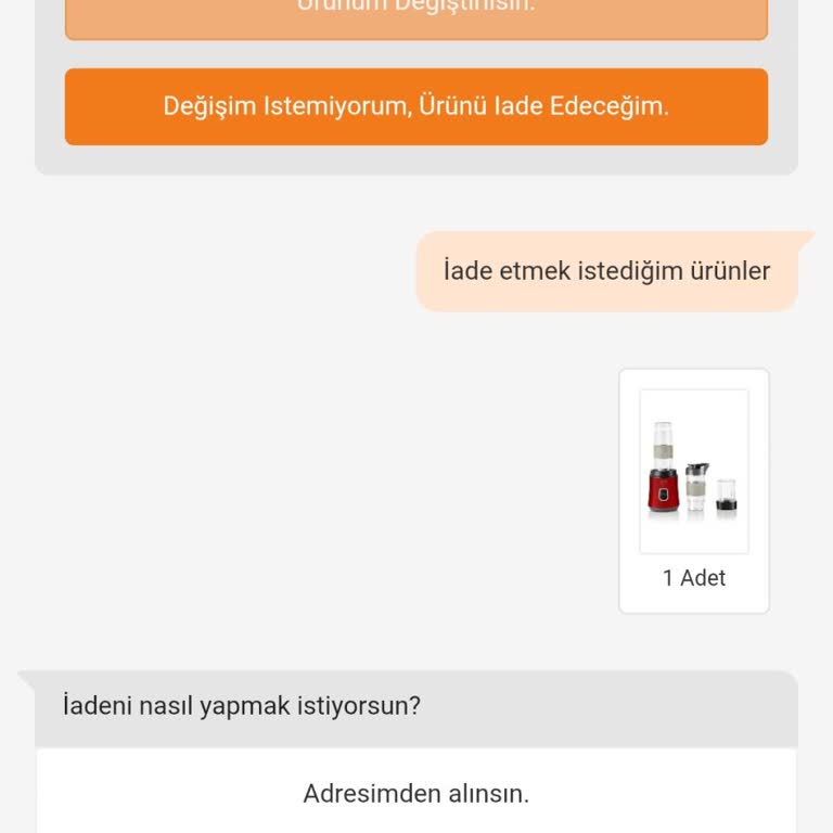 Ürün Değişimi Yapılamıyor, Müşteri Hizmetleri Yetersiz