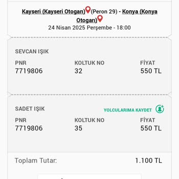 Bilet İptali İçin Yeterli Destek Sağlanmadı