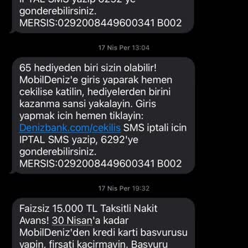 Denizbank Hesabımı Kapatamıyor Ve Faizsiz Avans Alamıyorum
