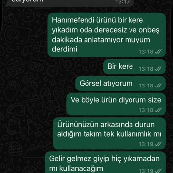 Aldığım Takım Hem Kalitesiz Hem De İade Süreci Sorunlu