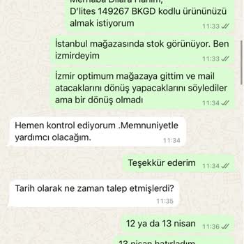 Marmara Park Mağazasının İlgisizliği Nedeniyle Sipariş Sürecim Aksadı