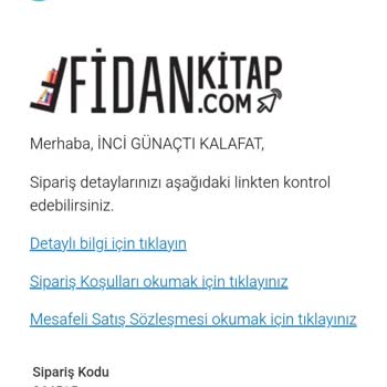 Fidankitap.com'dan Sipariş İptali Sonrası Ücret İadesi Yapılmadı
