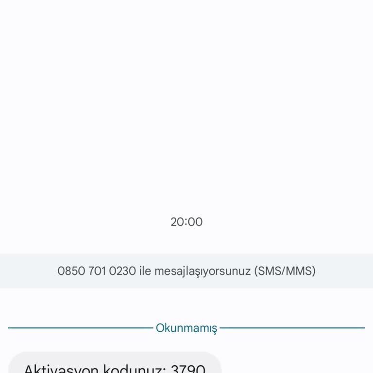 İzinsiz Aktivasyon Kodu Gönderimi Hakkında Sorumluluk Reddi