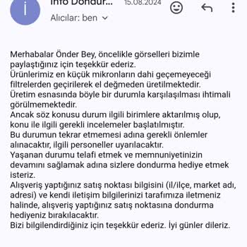 Dondurmanın İçinden Sinek Çıktı, Firma Sözünü Tutmadı