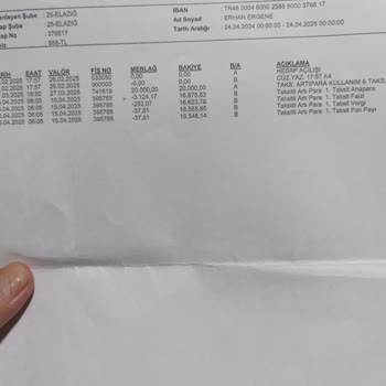 Kapatılan Hesabım Yeniden Açılarak Kullanmadığım Paradan Faiz Alındı