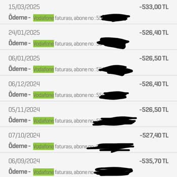 Vodafone Fatura ve Tarife Politikaları Hakkında Şikayet