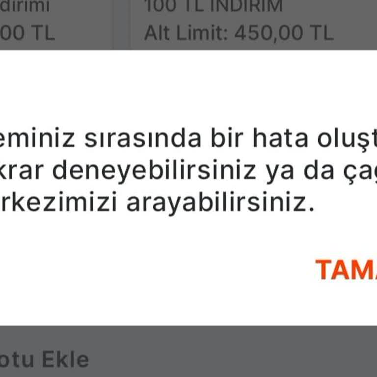 Migros Yemek İçin Alınan 300 TL Hediye Çeki Sürekli Hata Veriyor