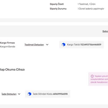 İdefixten Alınan Kobo Cihazım Bozuldu İade Onaylandı Ama Para İadesi Yapılmadı