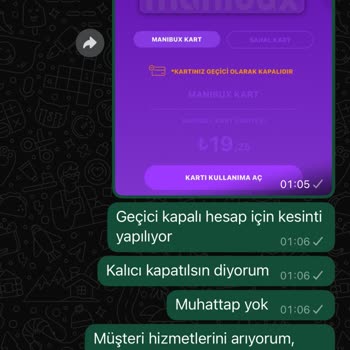 Hesap Kapatma Talebime Cevap Alamıyorum