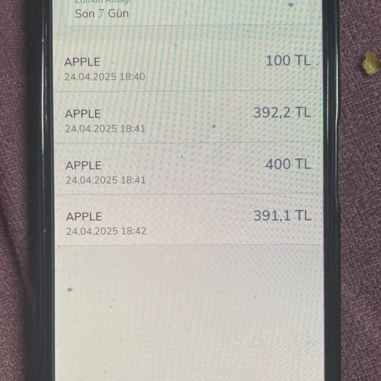 Apple Mobil Ödeme İle Hesabımdan Bilgim Dışında Yüksek Tutar Çekildi