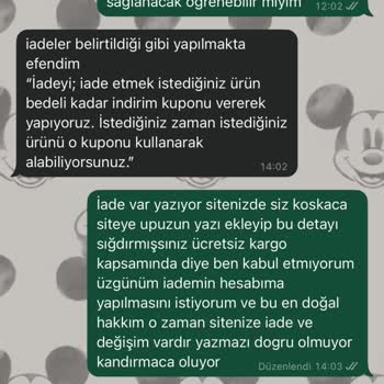 Sipariş Verdiğim Ayakkabı Farklı Ve İade Talebim Reddedildi