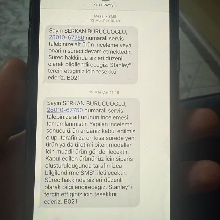Stanley Termos İadesi Sürecinde Gecikme Ve Mağduriyet
