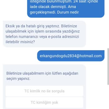 Obilet Uygulamasında İade Sözü Tutulmadı Mağduriyet Yaşadım