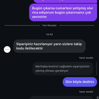 Siparişim Hakkında Cevapsızlık Ve Teslimat Sorunu